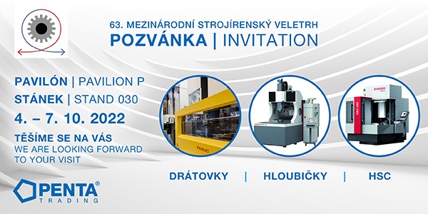 We warmly invite you to the 63rd MSV in Brno at our stand 030 pavilion P