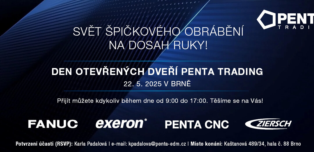 DEN OTEVŘENÝCH DVEŘÍ PENTA TRADING 22. 5. 2025 V BRNĚ